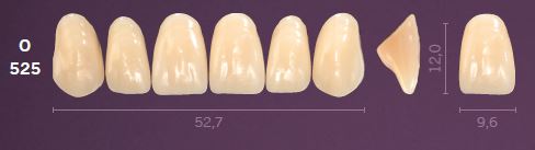 [MOO525A3] O525-A3 MONDIAL TEETH UPPER ANTERIOR