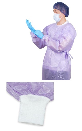 [MUGN0041P] GOWN NON STERILE PURPLE /10