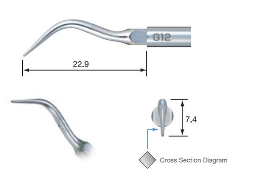 [NKZ217412] NSK SCALING TIP G12 FOR NSK AND SATELEC