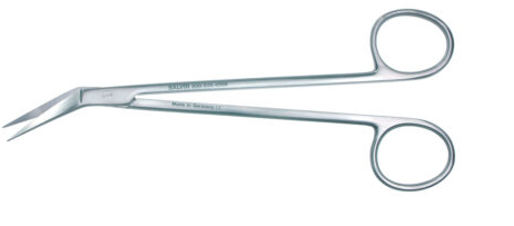 [SALOCKLIN] SCISSORS LOCKLIN ANGLED SERRATED 155MM