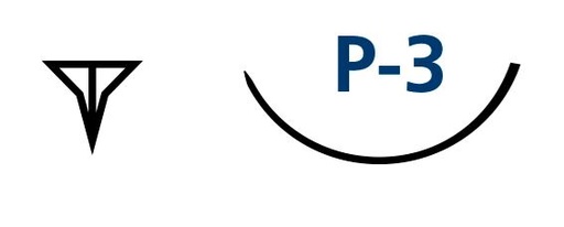 [SAPTFE50P3] SUTURE CYTO-SURG 5/0 13MM RC NEEDLE /12