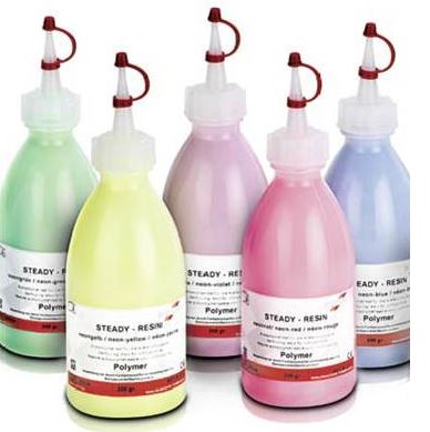 [SC8128] STEADY RESIN NEON POWDER BLUE 200G