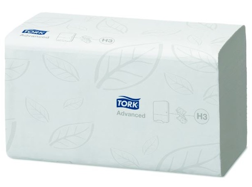 [TO290163] INTERFOLD ZIGZAG PAPER TOWELS WHITE H3/3750