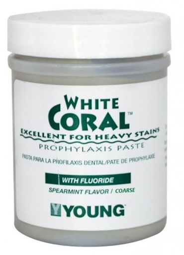 [YO033209] CORAL PROPHY PASTE WHITE COARSE 250G