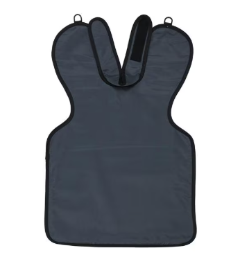 [KR31354DX] CHILD LEAD FREE APRON W/COLLAR CHARCOAL