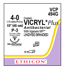 [JMVCP494G] SUTURE VICRYL PLUS 4/0 13MM RCPRIME/12