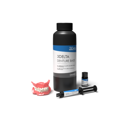 [DM1606120] 3Delta Denture Base - pink-transparent 1000g